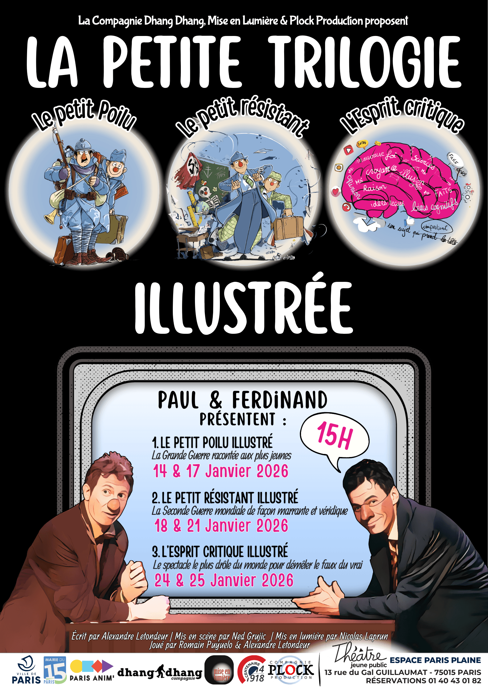 Projet La Petite Trilogie Illustrée - Conception Visuelle réalisé pour La Compagnie Dhang Dhang